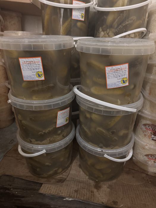 Огірки квашені ( капуста маринована,морква по-корейськи)