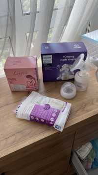 Молокосок Avent+пакети для зберігання молока+лактаційні вкладиші