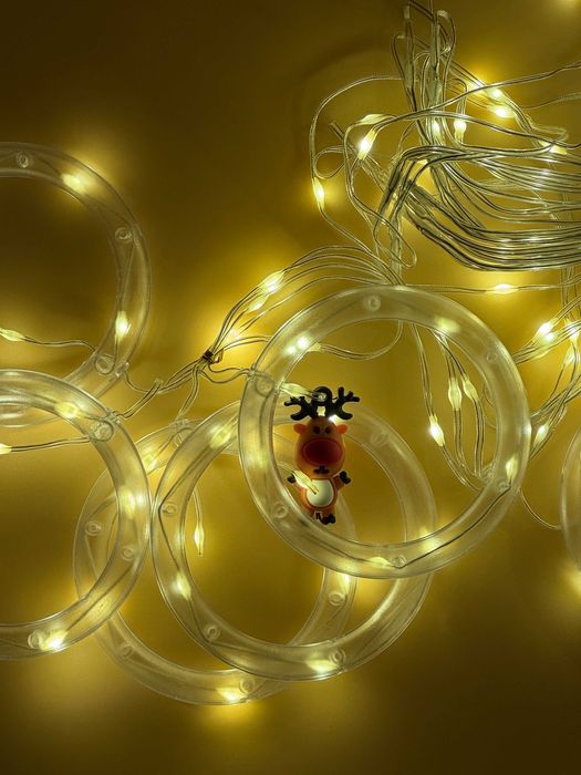 Lampki LED kurtyna 110 diod 8 trybów z pilotem