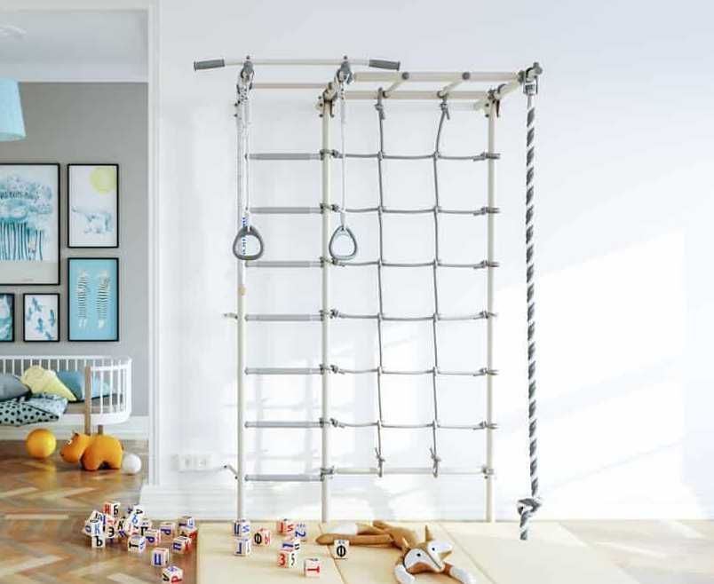 Drabinka gimnastyczna do pokoju dzieci Next 5 siatka wspinaczkowa