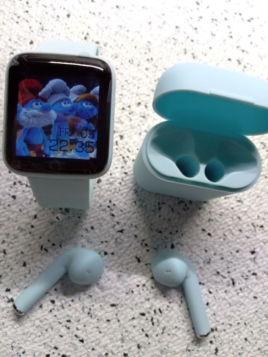 Nowy zestaw zegarek Smart Watch oraz słuchawki Bluetooth