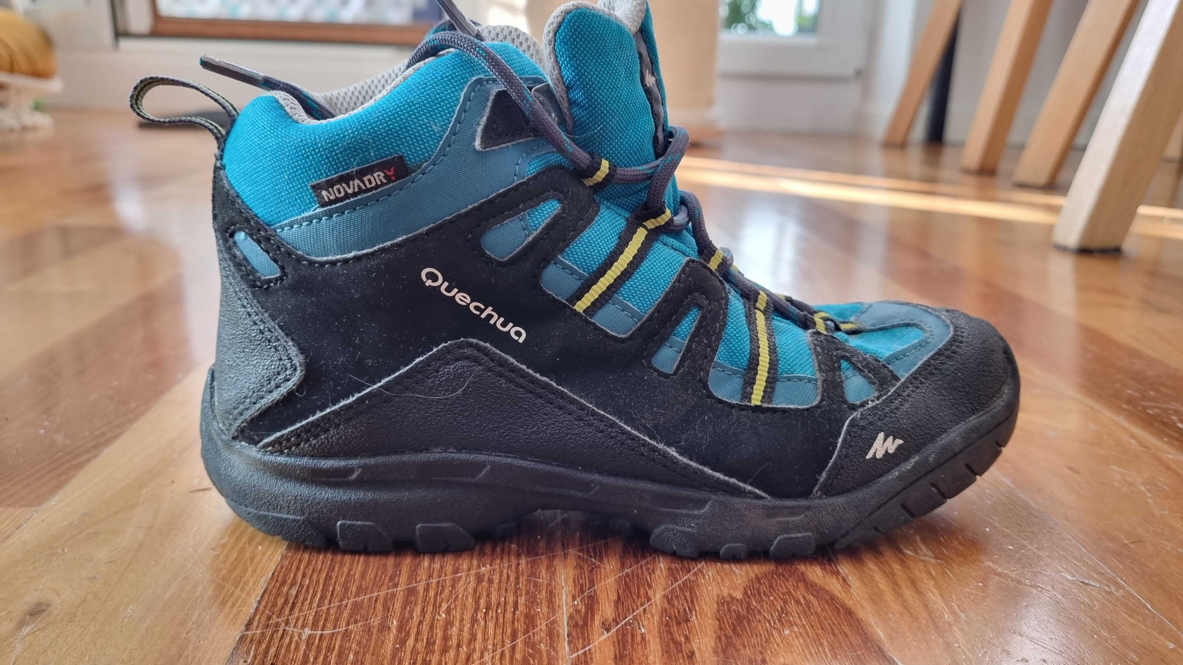 Buty, półbuty trekkingowe r. 34 decathlon, quechua