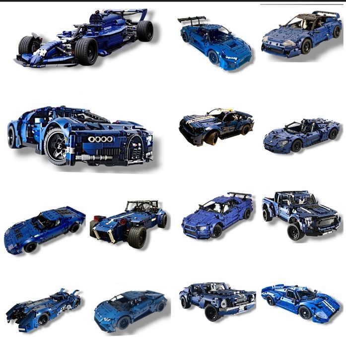 Кастомні Альтернативні інструкції LEGO Technic Ferrari, Bugatti, Ford.