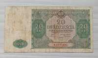 Banknot 20 złotych 1946r. SERIA A Rzadki!