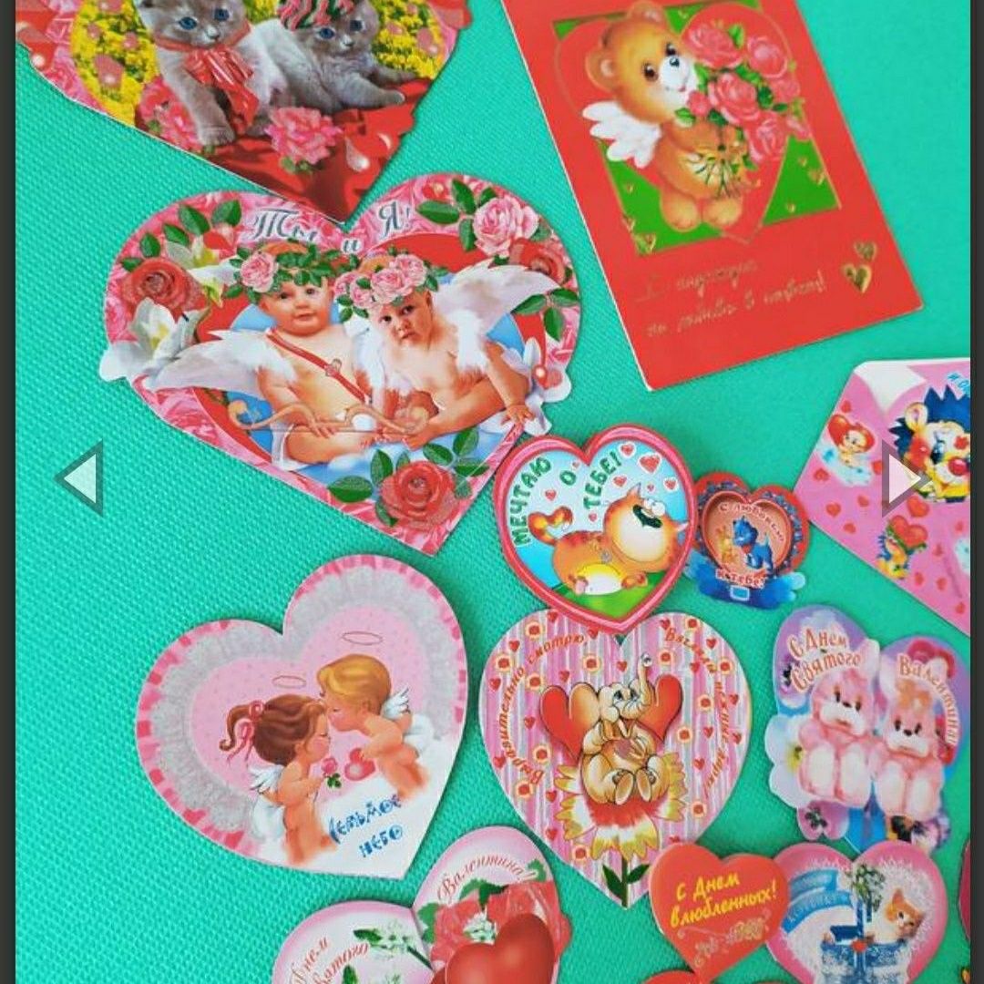 Мягкие сердечки/валентинки открытки