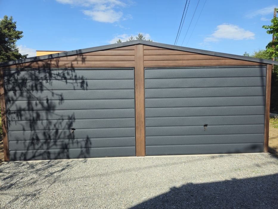 6x5.8 POM Garaze Blaszane Garaz Blaszany Blaszak Blaszaki Drewnopodobn