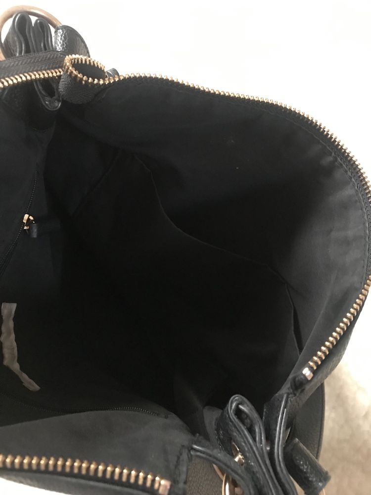 Czarna duża, pojemna torebka na ramię shopper H&M