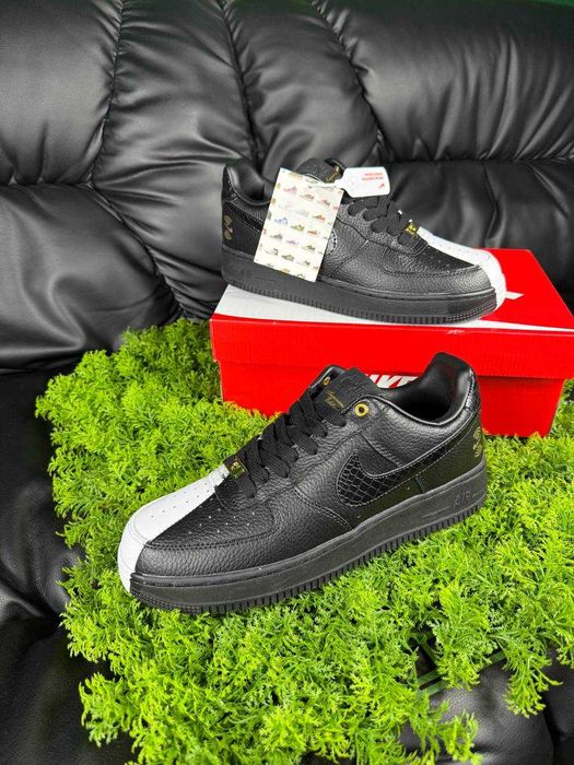 Кросівки Nike Air Force 1 Anniversary Edition найк форс чорно-білі