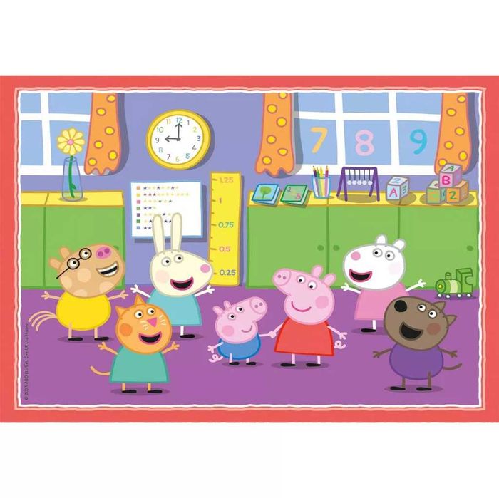 Puzzle Clementoni Peppa Pig SuperColor 4in1 4 puzzles 12+16+20+24 pcs