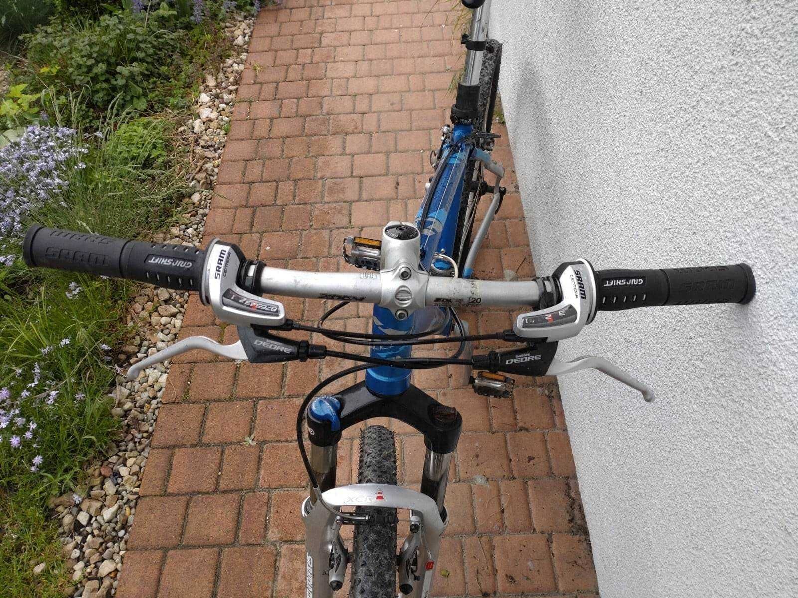 rower górski Accent Tormenta mtb 17 mieszczuch niebieski gripshift 3x8
