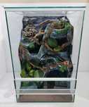 Terrarium dla jaszczurki gekona orzęsionego wodospadem AquaWaves TW60W