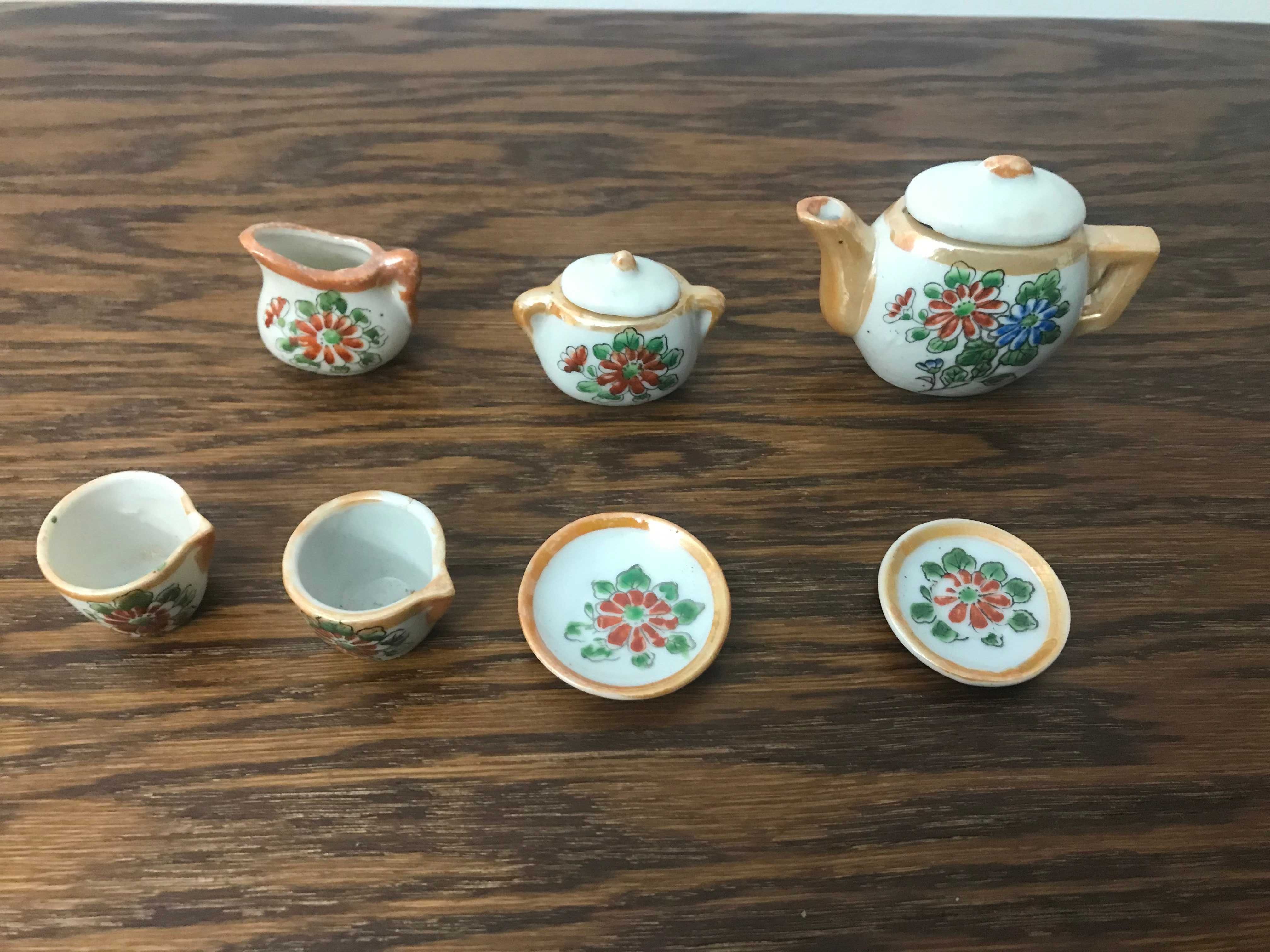 porcelana zestaw do herbaty made in japan toy tea set 600/810