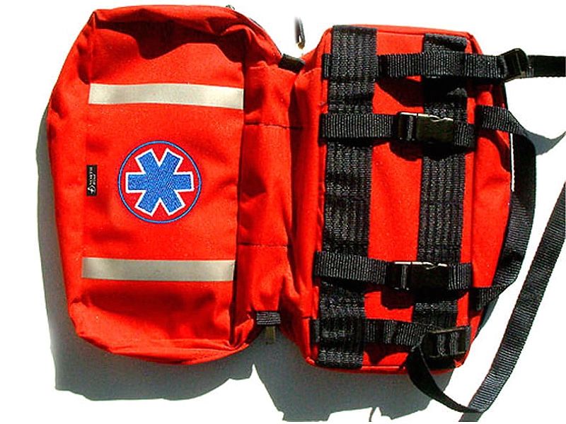 Apteczka osobista AOD Cordura NorthWind odblaskowa - czerwona