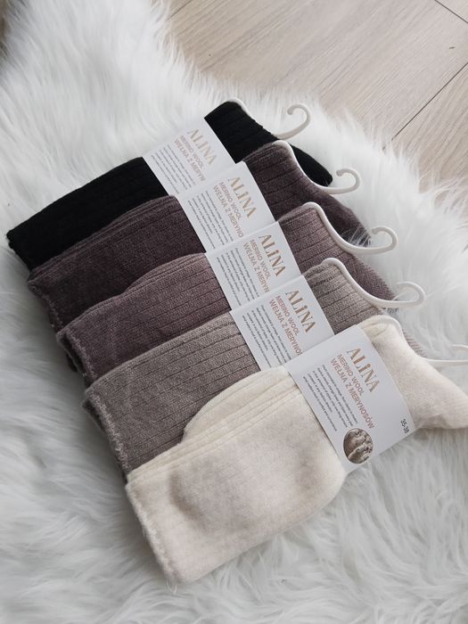 Zestaw skarpet z wełny merynosów 5 pak