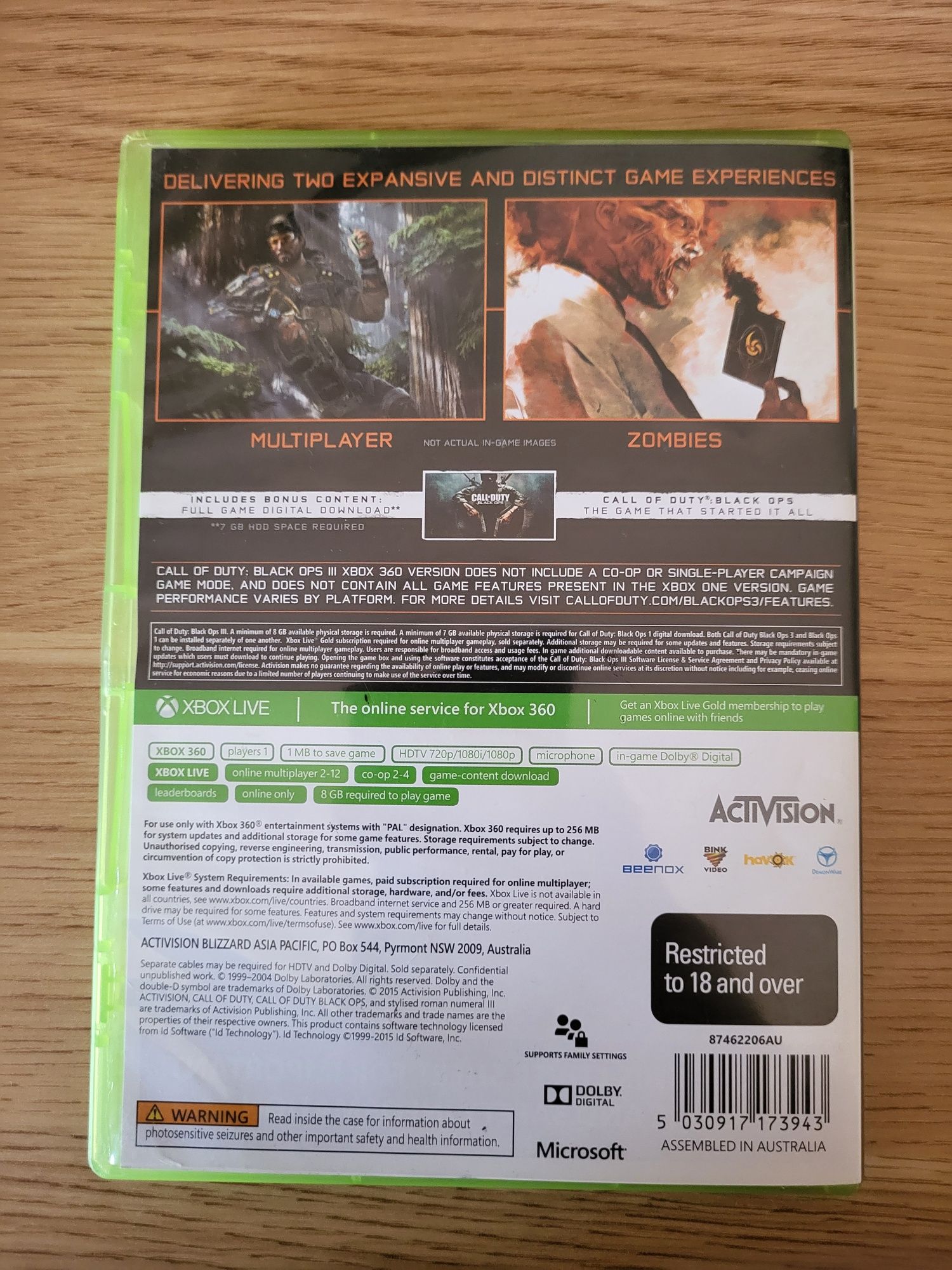Call of Duty Black Ops 3 gra xbox 360