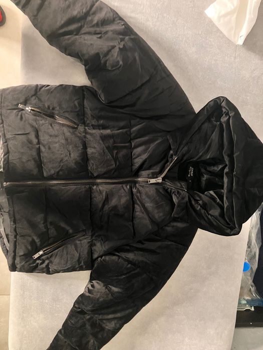 Kurtka zimowa welurowa czarna