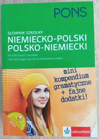Słownik szkolny niemiecko-polski polsko-niemiecki 45 000 haseł PONS