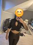 Czarny crop Tally Weijl top sexy