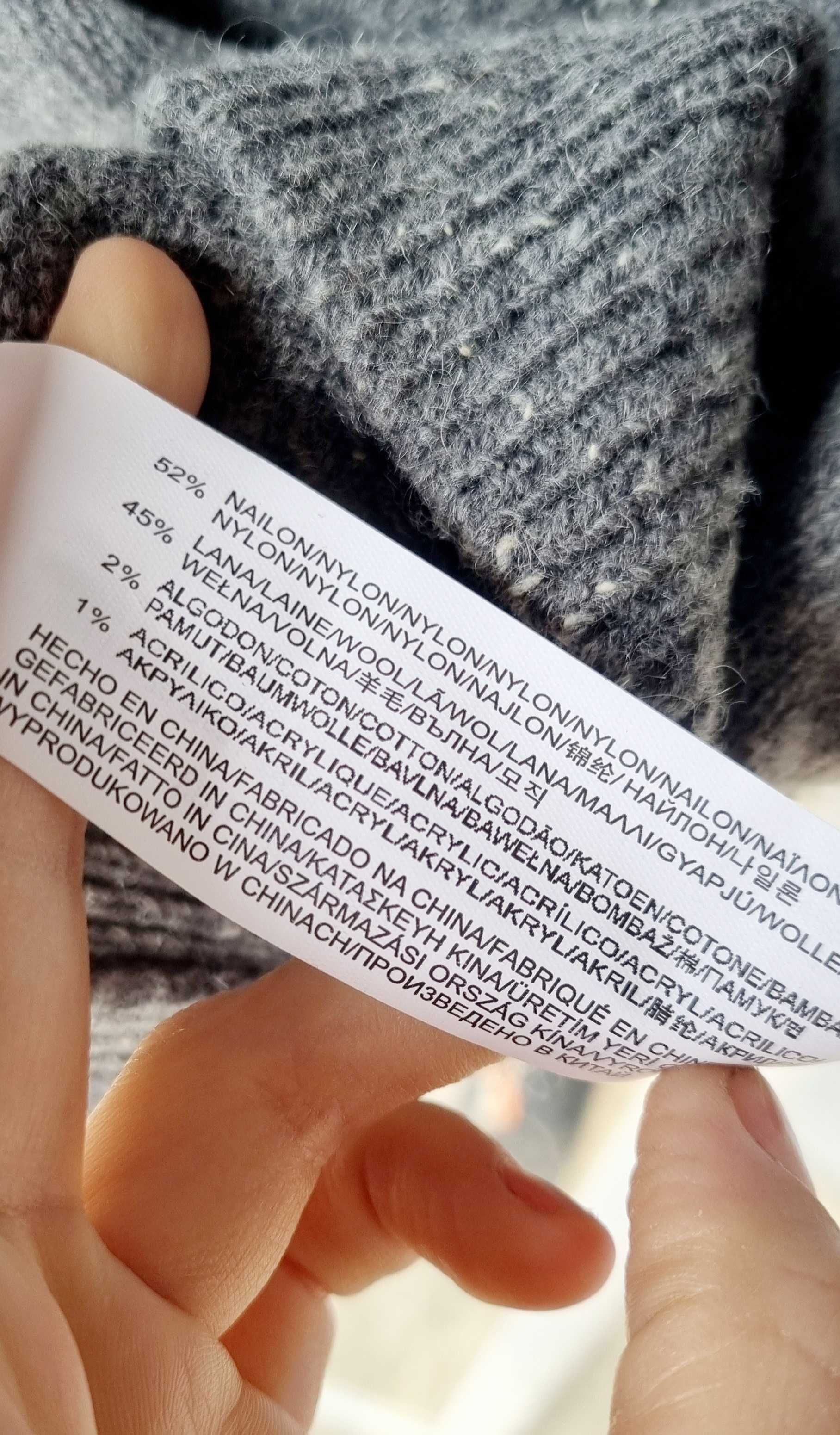 Свитер мужской шерстяной джемпер pull&bear в принт