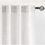 2 Zasłony Półprzezroczyste 30% Lnu 140x225cm Z Tunelem i Szelkami