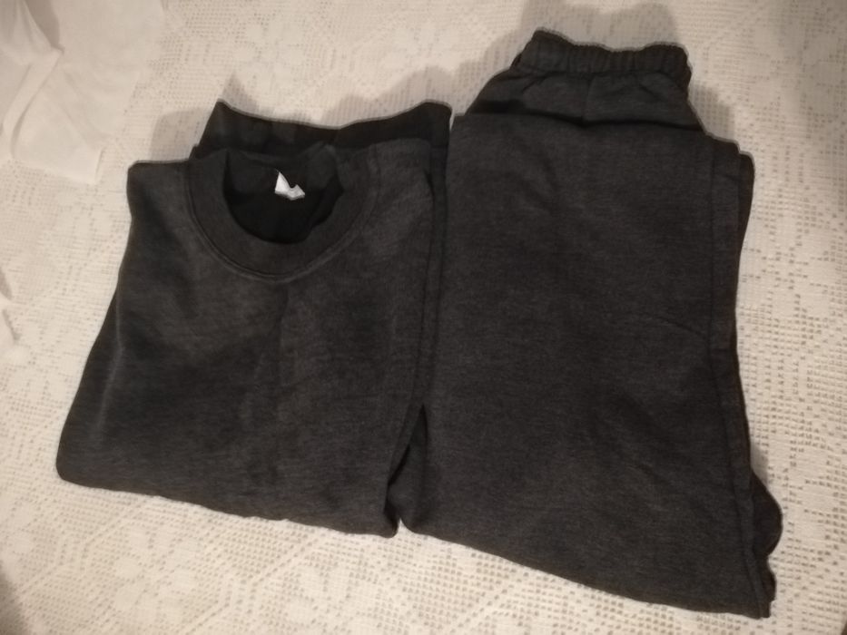 Fato treino PRETO XL 100% algodão Cardado.. Quente e macio NOVO