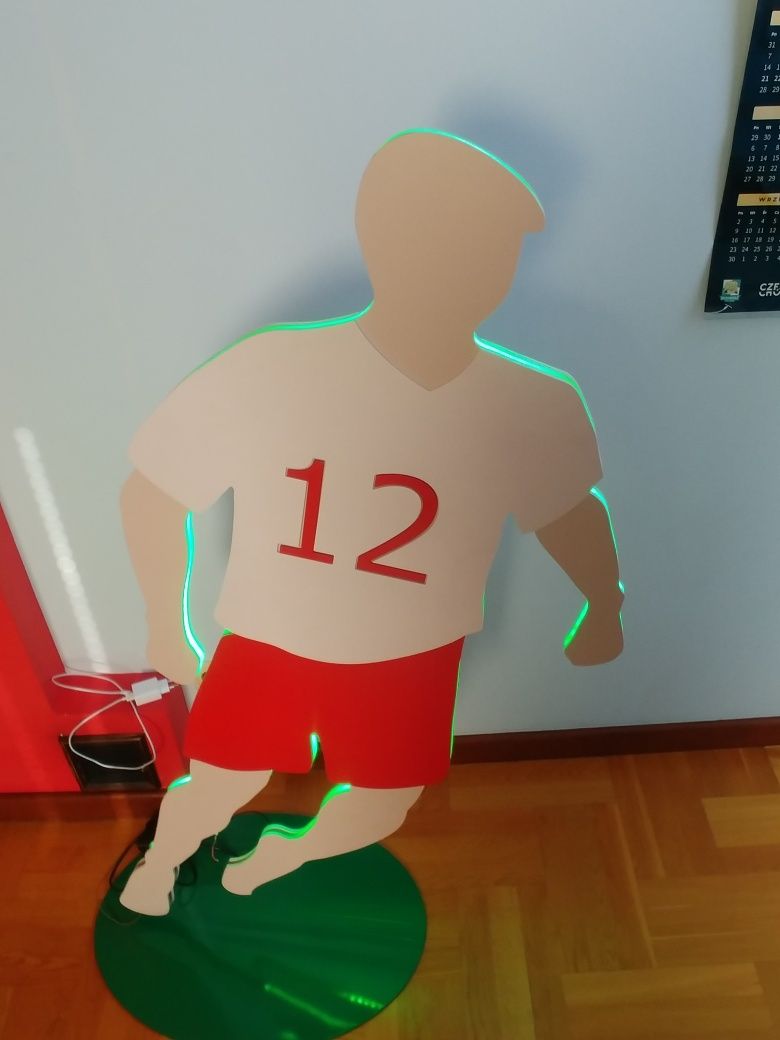 Lampa stojąca piłkarz football soccer prezent