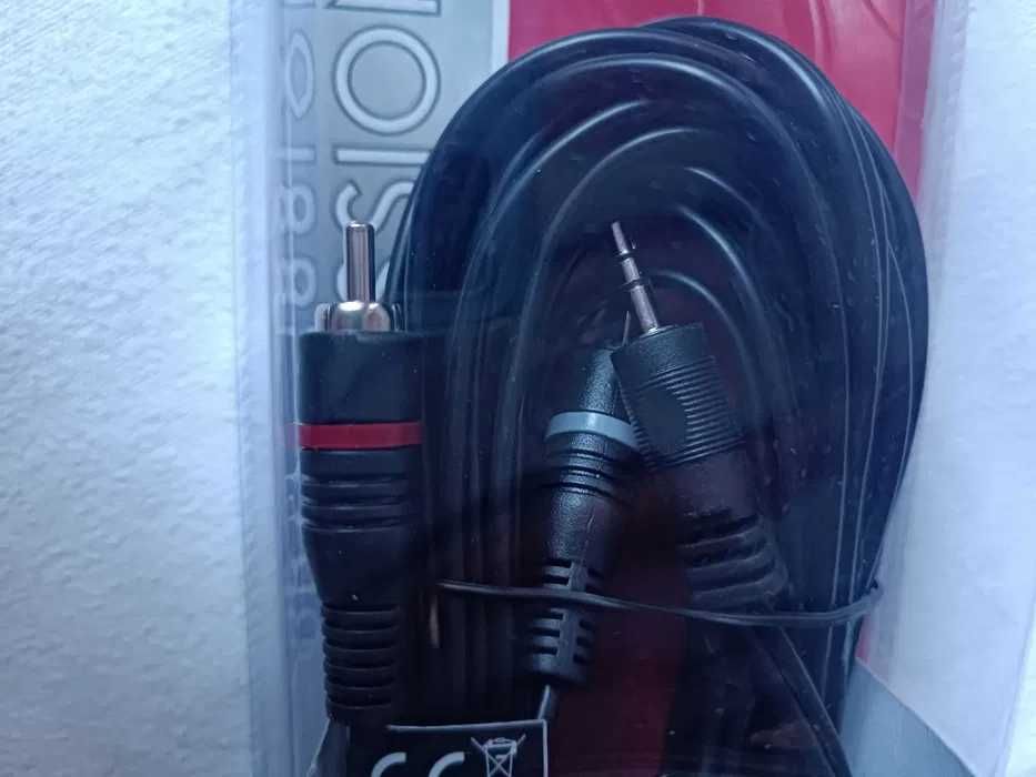 Kabel HQ audio cinch - minijack 3,5mm 5m SCHWAIGER