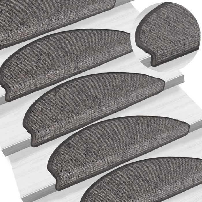 vidaXL Samoprzylepne nakładki na schody, 15 szt, 65x21x4 cm