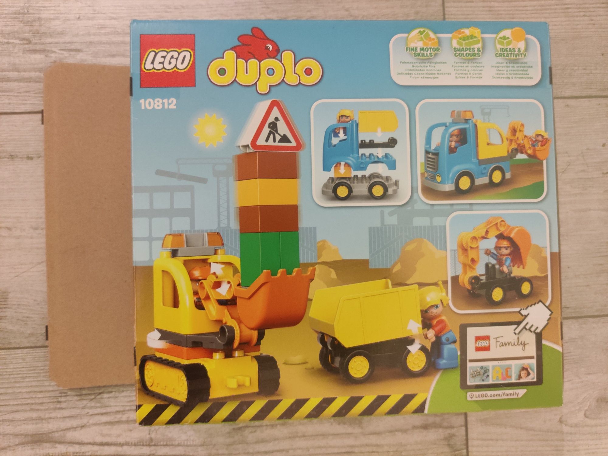 Zestaw LEGO Duplo 10812 Ciężarówka i koparka gąsienicowa