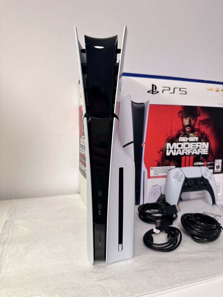 PS5 NAPĘD SLIM 1TB / Rok Gwarancji / 15 Gier / PlayStation 5 Blu-Ray