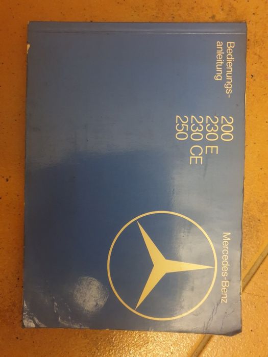 Instrukcja obslugi Mercedes W123