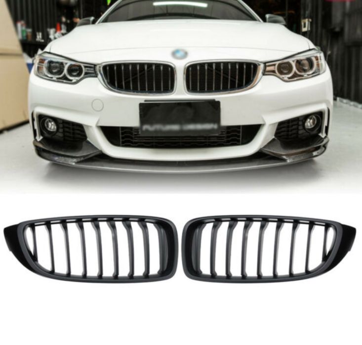 Решетка радиатора ноздри BMW 4 F32 F33 F36 решетки M двойная черный гл