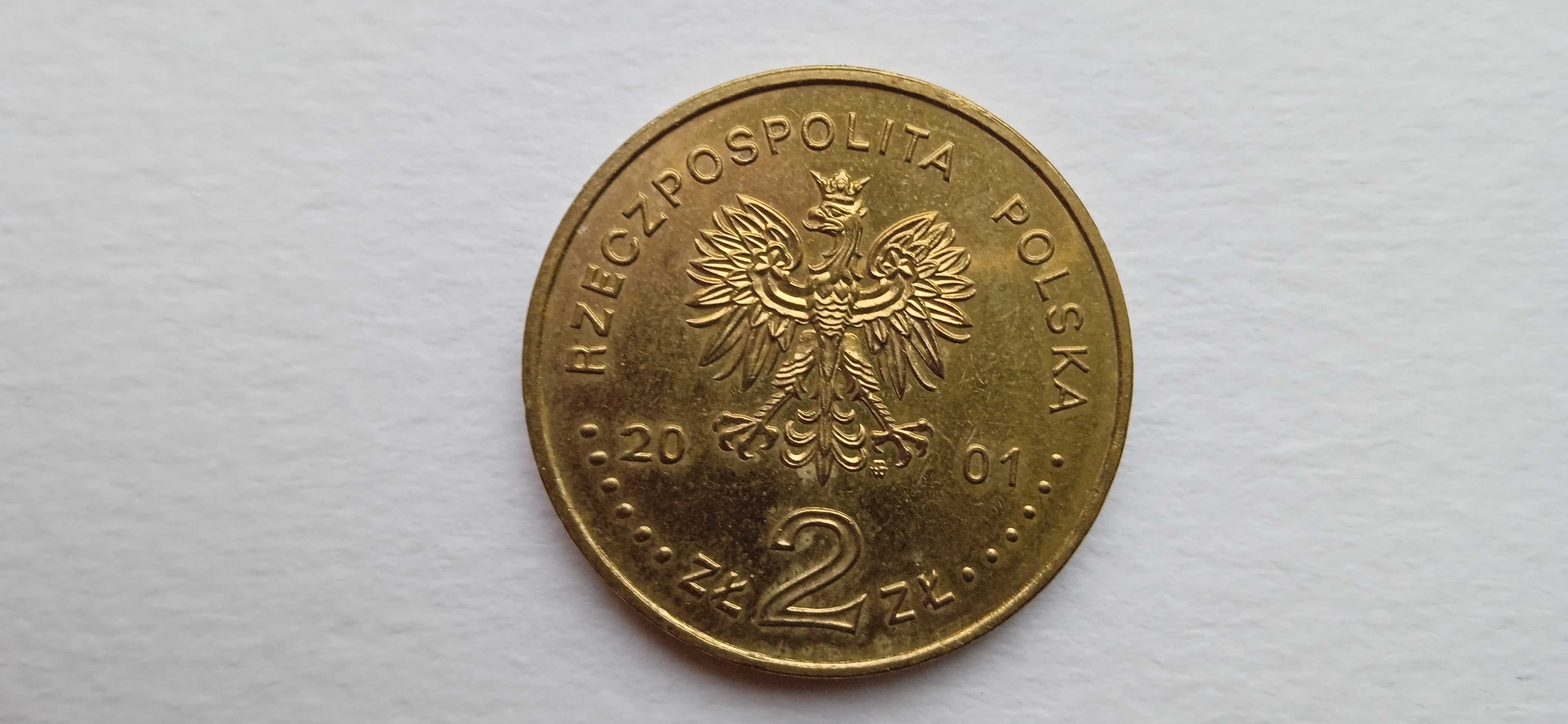 Moneta 2zł Szlak Bursztynowy 2001 rok.