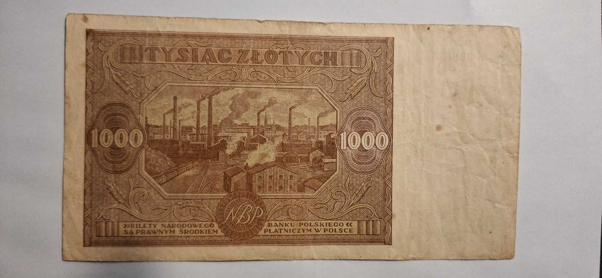 Polska, 1000 złotych, 1946, L