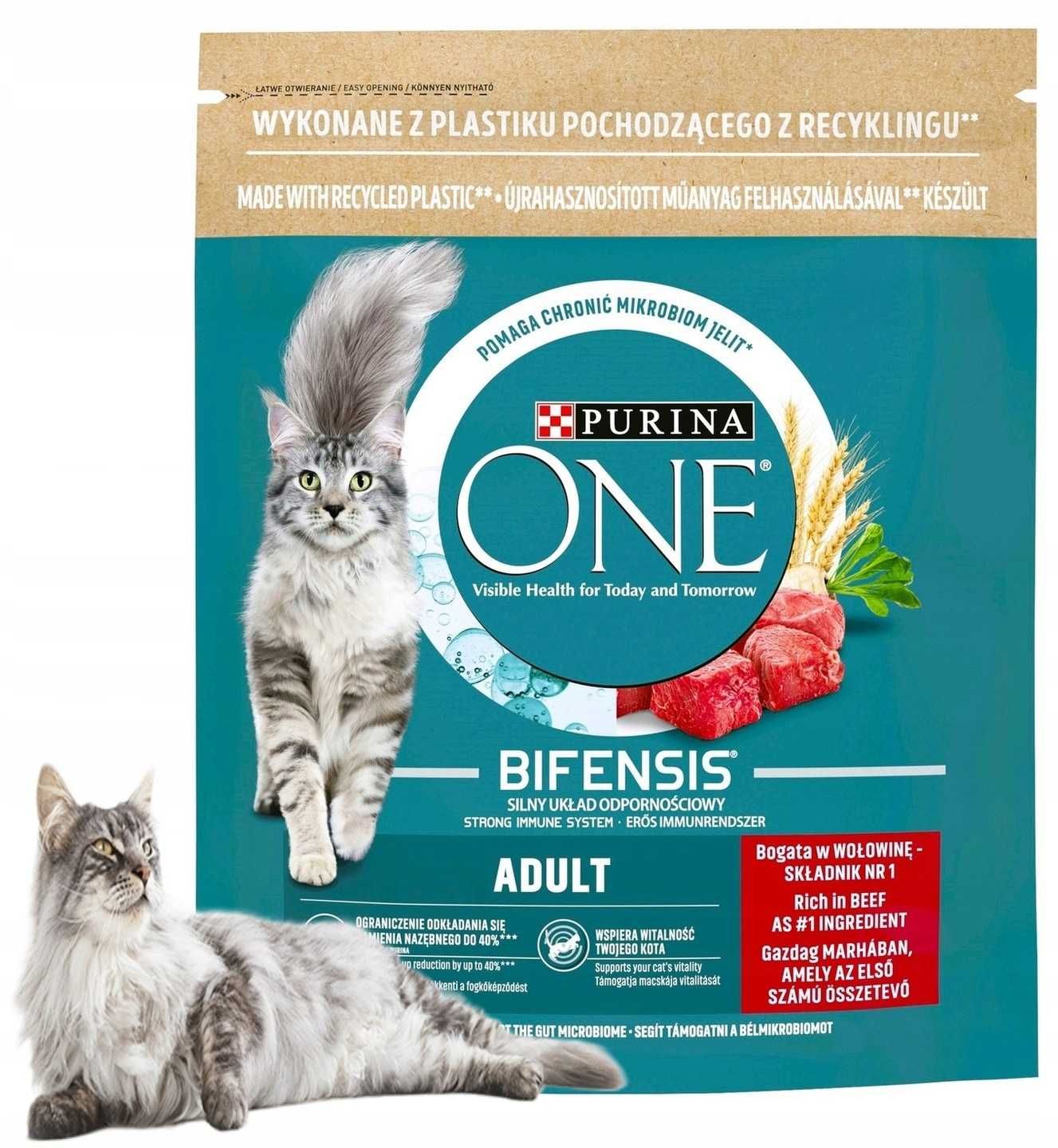 Sucha Karma dla kota  powyżej jednego roku Purina One Wołowina 6,4kg