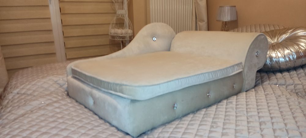 Porządne, mocne, nowe legowisko dla psa, kota, sofa glamour dla zwierz