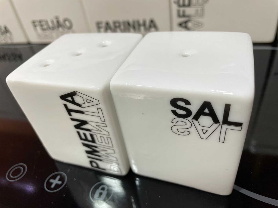 Conjunto frascos recipientes de cozinha para massa, arroz, etc