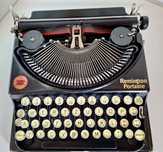 Antiga maquina escrever Remington