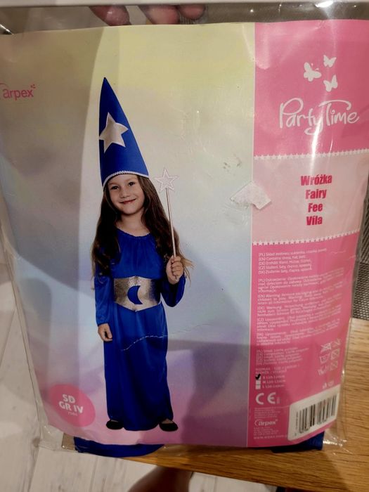 Strój wróżki rozmiar 110-120 cm