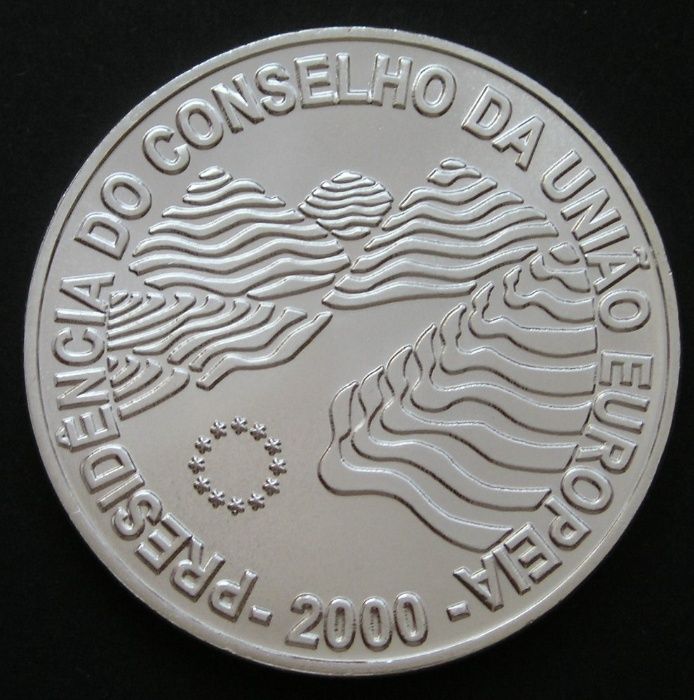 Portugalia 1000 escudos 2000 - Prezydencja UE - srebro - st 1/2