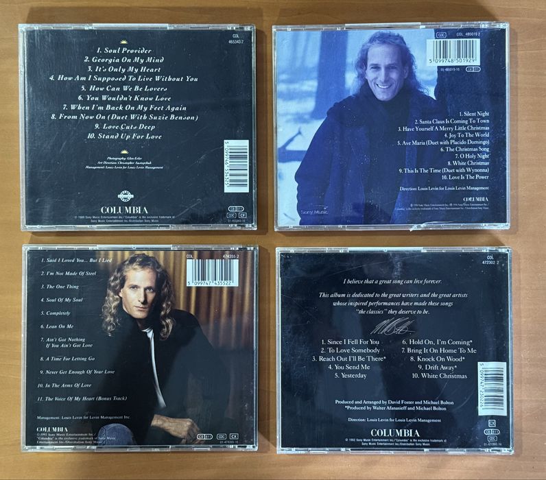 Michael Bolton - 4 Álbuns - CD’s