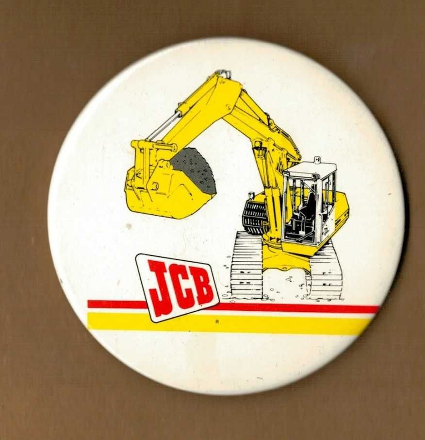 Button pin przypinka odznaka JCB koparka