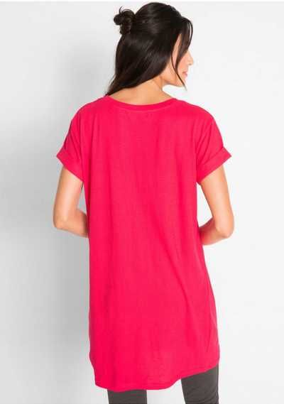 15) Koralowa sukienka T-shirt 40-42 NOWA