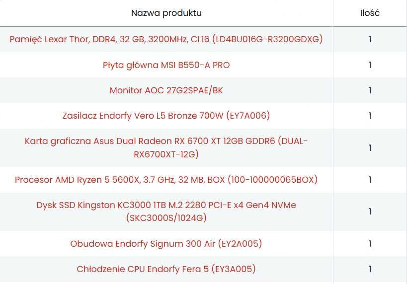 Komputer Gamingowy do gier | RX6700 XT 12GB | 32GB RAM | Ryzen 5 5600X