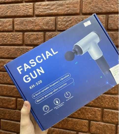 Массажер пистолет Fascial Gun перкуссионный ударный новый