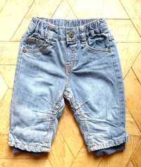 Spodnie niemowlęce dżinsowe dżinsy H&M 62 cm