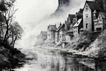 Plakat 30x20cm Mglisty Refleks