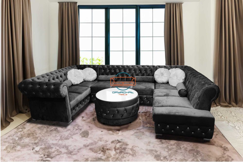 PRODUCENT/PIEKNY Naroznik chesterfield glamour spanie NR. H/1/U/P