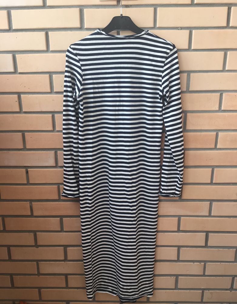 Zara платье в полоску тельняшка
