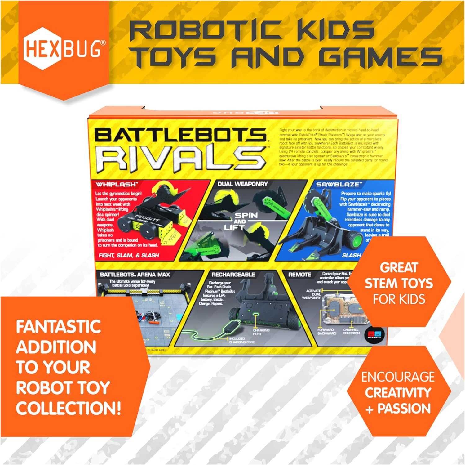 Набір Битви роботів HEXBUG BattleBots Rivals Platinum (Spin Master)